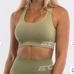 NWOT - ECHT open back arise epic sports bra olive khaki large